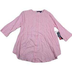 Phool Vintage Gauze Blouse Top‎ Boho Hippie Pink Women's Medium New